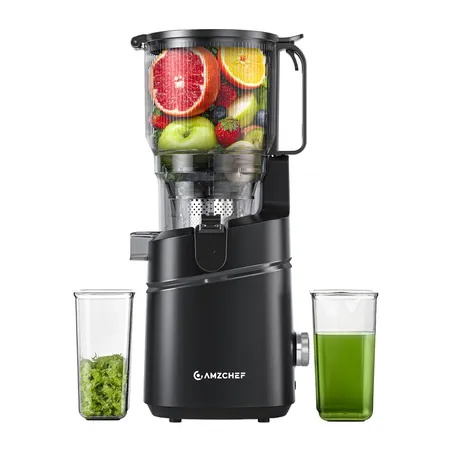 AMZCHEF SJ-036CBK Slow Juicer (Black)